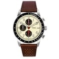 thumbnail image 1 of Fossil Sport Tourer Chronograph Brown Leather Strap Cream Dial Quartz FS6042 Men's Watch, 1 of 4