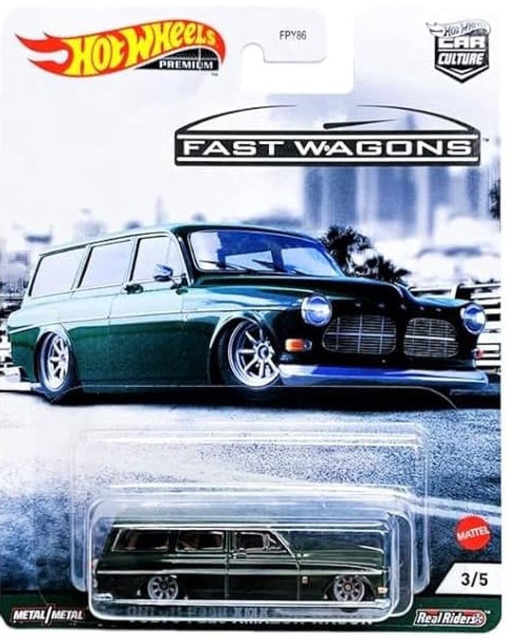 2021 Hot Wheels Car Culture Fast Wagons Series Set of 5, 1/64 Diecast Model Cars