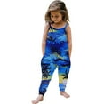 thumbnail image 2 of IROINNID Baby Summer Jumpsuits Sling Sleeveless Print for Girls Kids Harem Strap Romper Toddler Pants 1-2T, 2 of 5