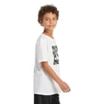 thumbnail image 2 of Boys 8-20 adidas Basketball Summer Heather Tee in Regular & Husky Color: Gray Heather Size: MEDIUM, 2 of 4