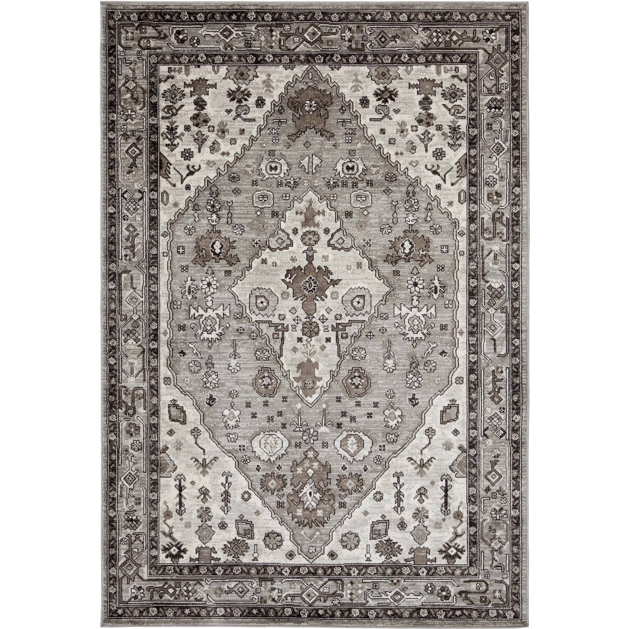 Greyson Living Monterey Viscose Area Rug by Grey/Ivory 7'10" x 11'2