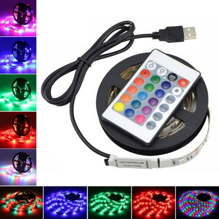 

MyBeauty 0.5/1/2/3/4/5M Light Bar Lamp Bendable Multi-Function Plastic USB TV Backlight LED Strip Lights for Home