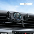 thumbnail image 2 of 15W Car Phone Wireless Charger Holder Set Type-c Rotating Smartphone Charging Adapter Bracket Plastic Cradle Black, 2 of 10