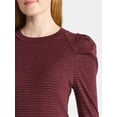 thumbnail image 4 of Time and Tru Women's Top with Long Puff Sleeves, Size XS-XXXL, 4 of 5