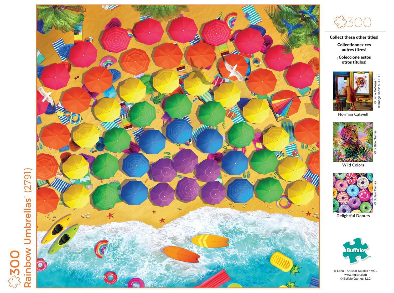 Buffalo Games - Art of Play - Rainbow Umbrellas - 300 Piece Jigsaw Puzzle