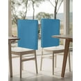 thumbnail image 4 of nqOlkjepod Blue Chair Covers Set of 8, Decorative Chair Back Cover, Modern Pure Wave Ride Dining Room Chair Slipcovers Removable Chair Protectors Covers for Party Banquet, 4 of 7
