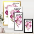 thumbnail image 4 of Designart 'Bouquet Of Pink Retro Flowers' Traditional Framed Art Print, 4 of 4