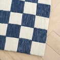 thumbnail image 5 of SAFAVIEH Martha Stewart Chelsea Checkered Area Rug, Blue/Ivory, 6' x 9', 5 of 5