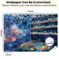 thumbnail image 3 of Peel and Stick Wallpaper Canvas Magical Space Nebula Wall Paint Twinkling Star Ceiling Modern Art Wall Mural Decor Self Adhesive and Removable 100in x 144in, 3 of 7