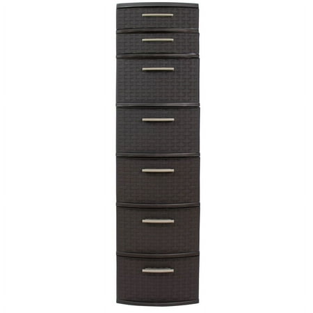 UPC: 7707294452395 | MQ Eclypse 7-Drawer Plastic Storage Unit Espresso