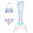 thumbnail image 1 of Queue de Sirène avec Maillot de Bain à Toile Simple, Bikini Princesse, Jeu de Rôle, Fille, 3 à 4 Ans-Qq, 1 of 3