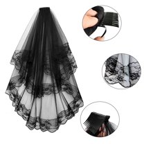 Travelwant Lace Veil, Bridal Wedding Veils Halloween Veil With Comb