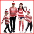 thumbnail image 2 of ¿Dónde está Wally Wally? Disfraz de personaje de anime para cosplay de Halloween para padres, 2 of 4