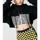 thumbnail image 2 of Sudadera con Capucha Manga Larga Top Corto Transpirable con Cadena , Jersey para , Baile, Discoteca - Negro METRO Salvador Sudaderas con capucha para mujer, 2 of 10