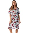 thumbnail image 1 of Short Sleeve Nightgown Sleep Dress for Women, 1 of 3
