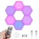 thumbnail image 1 of Muyoka 6 uds. Hexágono panal luz Color carga DIY LED lámpara de pared USB alimentado RGB luz Muyoka Hogar, 1 of 7