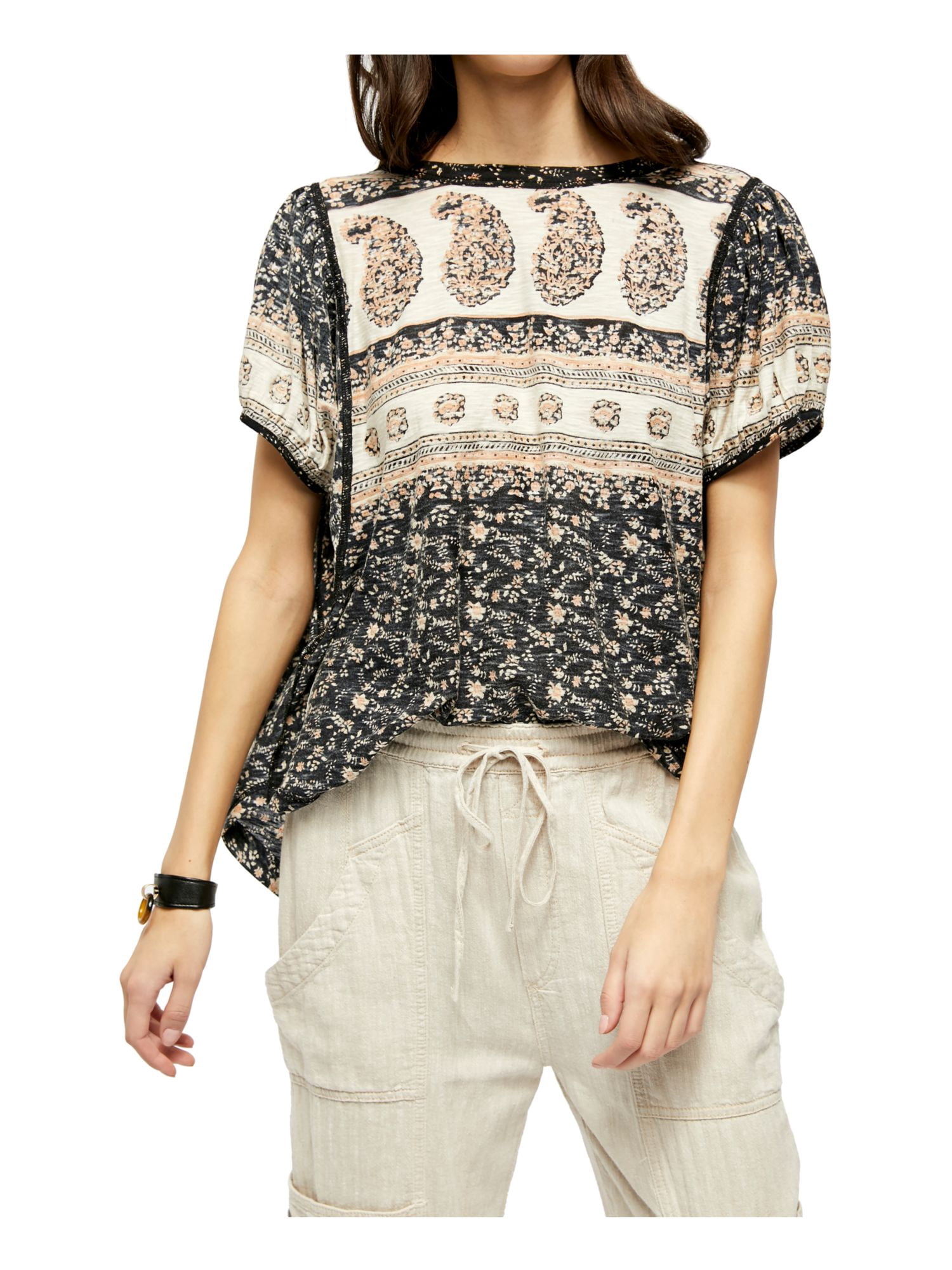free people paisley shirts & tops