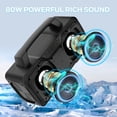 thumbnail image 3 of BUGANI Altavoces Bluetooth, 80W Potente Altavoz Inalámbrico Portátil IPX7 Altavoz Impermeable, Altavoz Exterior con Asa Tiempo de Reproducción 24H, Soporte Micrófono AUX USB Adecuado para Fiesta, Pisc, 3 of 5