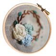 thumbnail image 1 of Kit de de Preimpreso Flores de Trabajo de Costura Sunnimix Kits de bordado para principiantes, 1 of 8