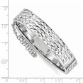 thumbnail image 2 of 925 Sterling Silver Hinged Childs Bangle Bracelet, 2 of 6