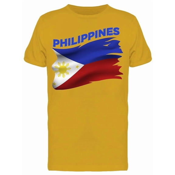 Philippines Patriotic Flag T-Shirt Men -Image by Shutterstock, Male x-Large