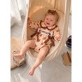 thumbnail image 5 of Cenuakty Girl Puff Long Sleeve Letters Embroidery Romper and Headband, 5 of 9