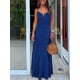 thumbnail image 4 of Vestido de verano para mujer, estilo bohemio, sin mangas, elegante, informal, con tirantes finos y escote en V, para fiesta en la playa, 4 of 5