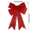 thumbnail image 4 of Energy LED Hanging Bow, Outdoor Lighted Bow Decoration for Festive Holiday Hanging Display on Porches, Weather Resistant Long Lasting Lights, 16x23in, Red, 4 of 8