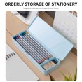 thumbnail image 3 of Agiferg Stationery Box Student Storage Pencil Bag Pencil Box Multi-functional Creative Stationery Transparent Plastic Pencil Box, 3 of 9