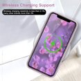 thumbnail image 5 of for iPhone XR Case for Girls Women Silky Soft Protective Shockproof Silicone Phone Case with Cute Gold Heart Pattern Design Pueple Cover, 5 of 13