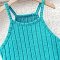thumbnail image 5 of Kovlvoll Teen Girls Fashion 2 Piece Sets Ribbed Knit Sleeveless Suspenders Tops with Bell Bottom Pants Outfits, 5 of 6