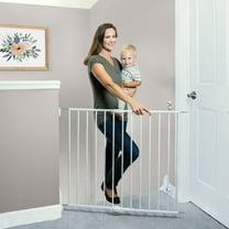 Toddleroo by North States Essential Stairway and Walkway Child Safety Gate, 30" Tall, White