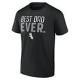 thumbnail image 2 of Men's Black Chicago White Sox Best Dad Ever T-Shirt, 2 of 3