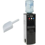 Della Freestanding Water Dispenser Hot and Cold with Ice Maker Machine w/ Child Safety Lock, Black