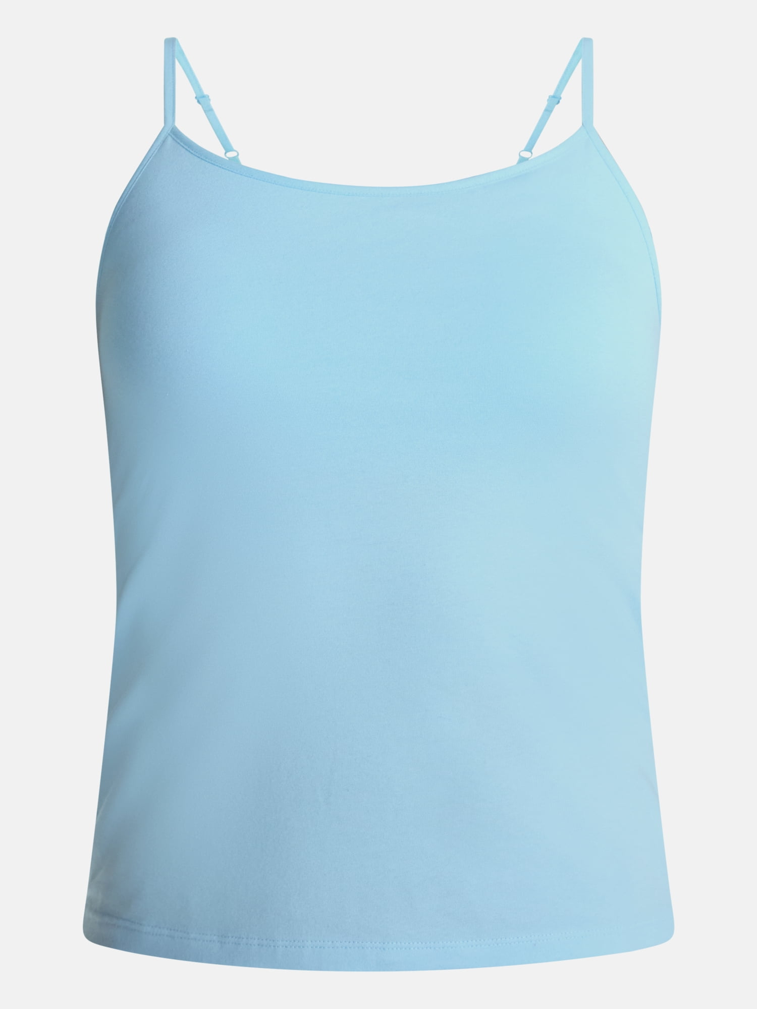 No Boundaries Cropped Cami Top with Shelf Bra, Women's XXS-XXL