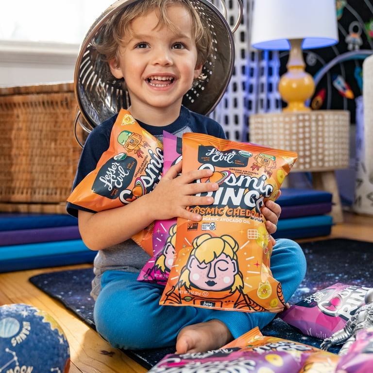 LesserEvil, Cosmic Cheddar with Avocado Oil, Air-Puffed, Cosmic