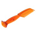 thumbnail image 3 of 22cm Plastic Coarse Teeth Scalp Massage Rake Comb for Long Thick Curly Hair Orange, 3 of 6