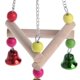 thumbnail image 4 of Bird Activity Prop Wooden Parrot Swing for Bird Owners Home Outdoor Use 20x9.9x8.2cm 1Pack, 4 of 5