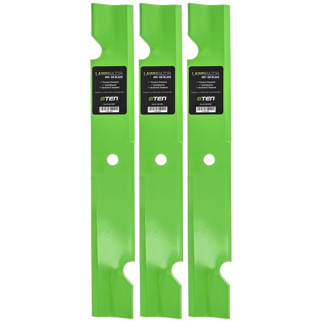 LawnRAZOR Notched Medium Lift Mower Blade for Exmark Lazer Z 103-6584 3 Pack 810-CBL2245D