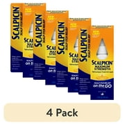 (4 pack) Scalpicin Scalp Itch Treatment, 1.5 fl oz, Max Strength