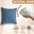 thumbnail image 6 of AUQ 2Pcs Decorative Pillow Covers Velvet Soft Touch Pillow Covers 16X16 Silky Texture Cushion Covers Style2, 6 of 7