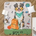 thumbnail image 4 of Hardworking Australian Shepherd Ready Back to School New Year Classes Cozy Sherpa Blanket Aussie Dog Lover Gifts Warm Soft Throw Blanket - 12011, 4 of 5