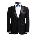 thumbnail image 2 of Mens Smooth Satin Feel Formal Bow Tie, Pre-Tied, 2 of 4