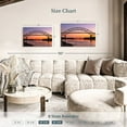 thumbnail image 4 of Elephant Stock Bourne Bridge Sunset Wall Art - Horizontal Canvas Wall Art - Living Room Wall Decor - Architecture Canvas - Gray And Orange Decor - 36" x 24", 4 of 8