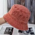 thumbnail image 3 of CoCopeaunts Summer Washed Denim Bucket Hats Women Foldable Fisherman Hat Men Fashion Bob Caps Hip Hop Gorros Men Women Panama Bucket Cap, 3 of 6