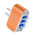 thumbnail image 1 of USB 3 Ports Charger LED Plastic 110V 1000mA Tablet Charging Adapter with Indicator Travel Circuit Protection Power Block, 1 of 6