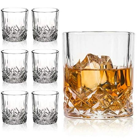 

Farielyn-X Crystal Old Fashioned Whiskey Glasses (Set of 6) 11 Oz Unique Bourbon Glass Ultra-Clarity Double Old Fashioned Liquor Vodka Bourbon Cocktail Scotch Tumbler Bar Glasses Set