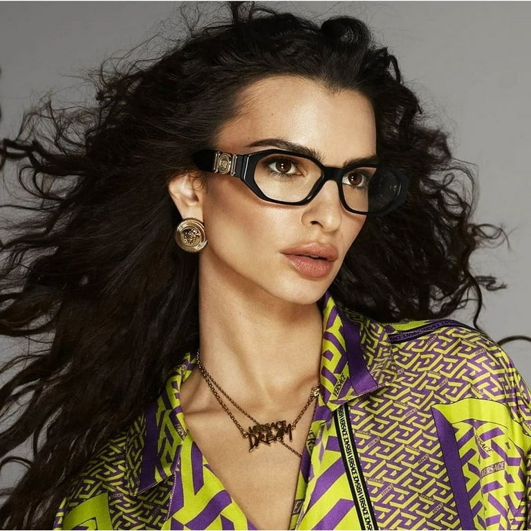 Versace Men s Eyeglasses with Demo Lenses Irregular Plastic Frames VE3320U GB1 54 Walmart
