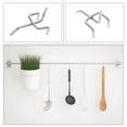 thumbnail image 4 of Miangastore 50Pcs Iron Shelf Hook Silver Triangular Hole for Bathroom Use, 4 of 9