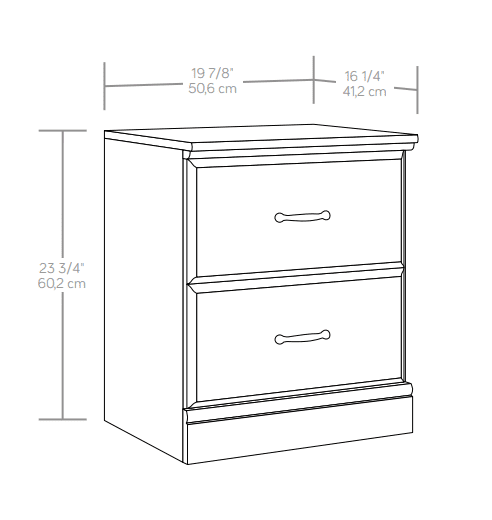 Sauder Parklane Nightstand Espresso Finish Walmart Com Walmart Com